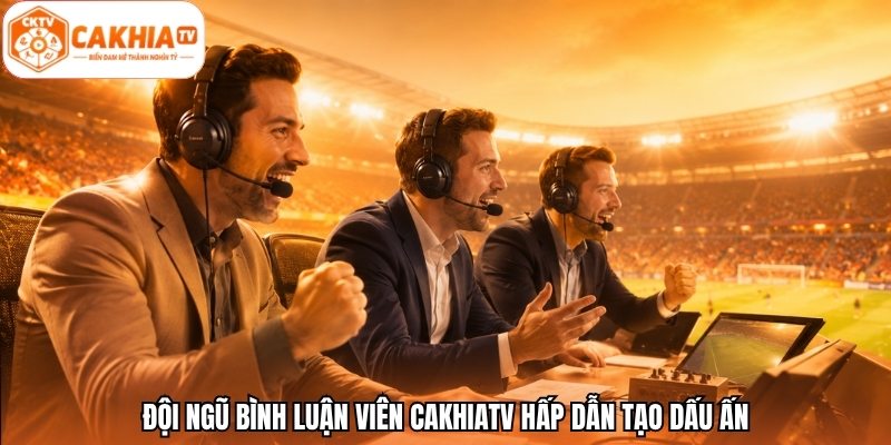 Đội ngũ bình luận viên CakhiaTV hấp dẫn tạo dấu ấn
