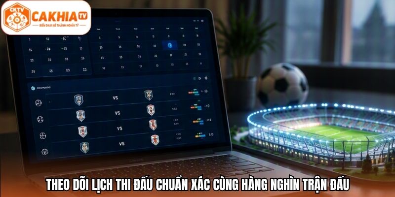 Theo dõi lịch thi đấu chuẩn xác cùng hàng nghìn trận đấu